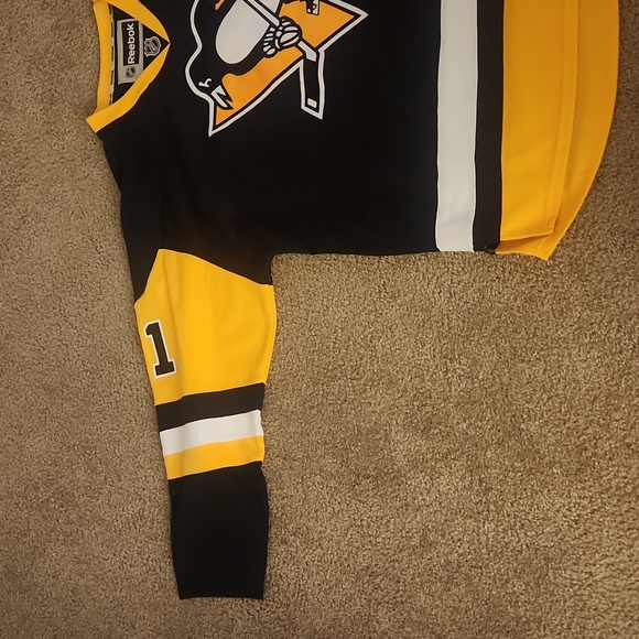 Men's Reebok Authentic Evgeni Malkin 4XL Pittsburgh Penguins Jersey (Used) - Picture 2 of 4